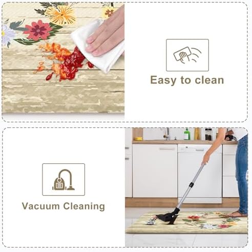 KIMODE Kitchen Floor Mats Cushioned Anti Fatigue Comfort Standing Mat 2PCS