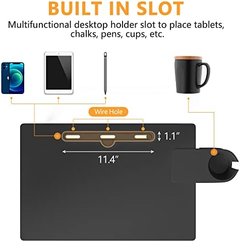 Klvied Small Standing Desk Adjustable Height, Portable Treadmill Desk, Mobile Table Ideal for Laptops and Tablets, Black