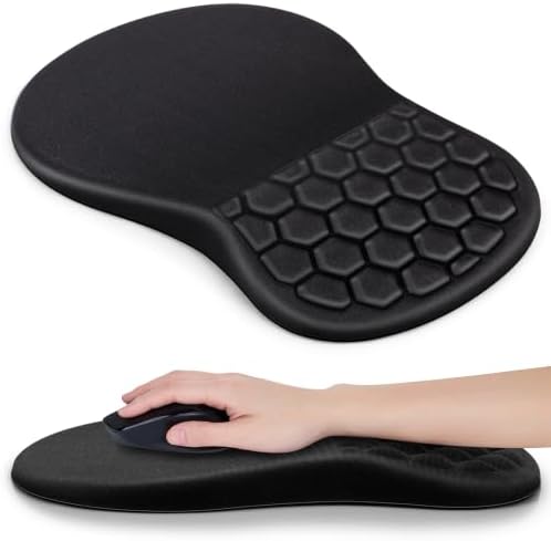 Canjoy Mouse Pad with Wrist Rest, Ergonomic Wrist Support with Massage