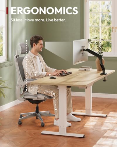 SANODESK One-Piece 40 x 24'' Electric Height Adjustable Standing Desk