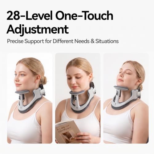 Neck Posture Corrector with Rear Neck Support（Gray, X-Large）