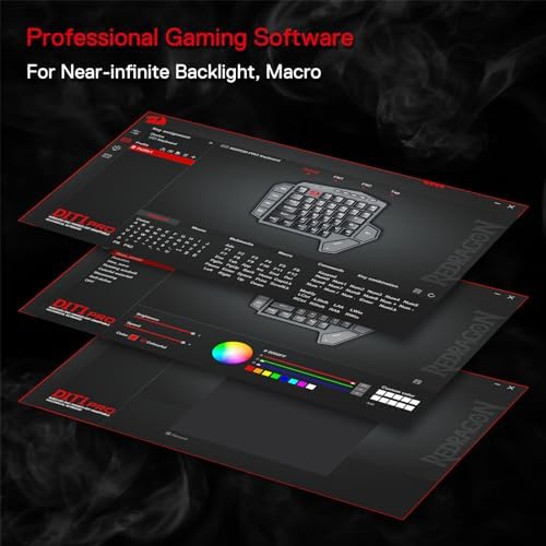 Redragon K585 PRO Wireless One-Handed RGB Gaming Keypad, 42-Key Layout