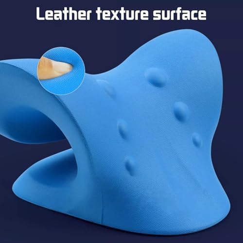 Neck and Shoulder Relaxer, Cervical Traction Device for TMJ Pain Relief and Cervical Spine Alignment, Chiropractic Pillow Neck Stretcher