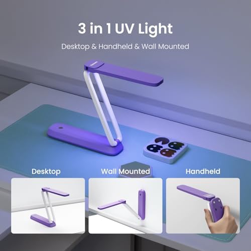 Resiners UV Resin Light, Rechargeable 3-in-1 Foldable UV Lamp, AirWave Pro