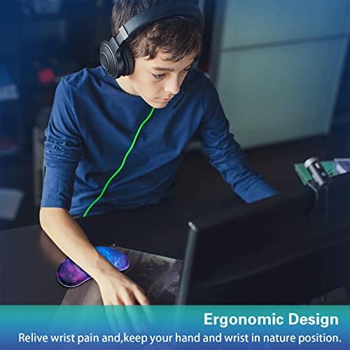 Mouse Wrist Rest, Canjoy 2 Pack Wrist Rest for Mouse Memory Foam Wrist Pad