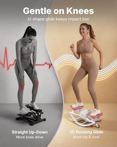 Merach Rocking Steppers for Exercise at Home, 3D Motion Stair Stepper