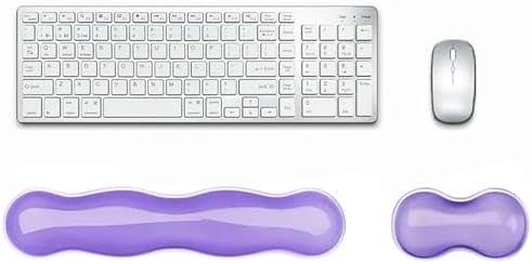 Update Gel Keyboard Wrist Rest & Mouse Wrist Rest Set – Silicone Wrist Support Pad for Pain Relief, Effortless Typing, Gaming, Computer, Laptop, Office – Anti-Slip Base, Easy to Clean