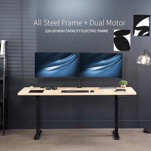 VIVO Light Wood 71 x 30 in Standing Desk, DESK-KIT-E2B7C