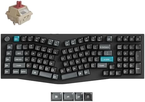 Keychron Q13 Ultra 8K Wireless Mechanical Keyboard, 96% Alice Ergonomic Layout with Numpad, Full Aluminum Custom Keyboard, ZMK, 8000Hz Polling Rate, Hot-Swappable RGB for Mac Windows Linux