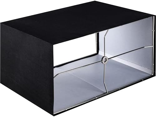 GO&SO Black Rectangular Lamp Shades Set of 2 Medium,14"L×8"W×9"H Shade Deco