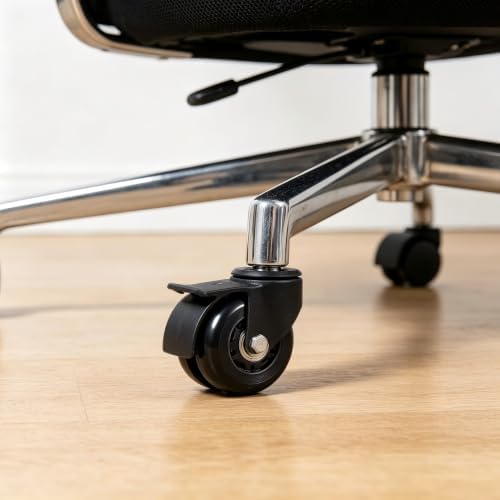 3 inch Chair PU Universal Wheel 24mm Wide 75mm Flat Universal Wheel, Roller Bearing Office Chair Storage Car Roller Car Supermarket Cart Luggage Case Small Furniture.