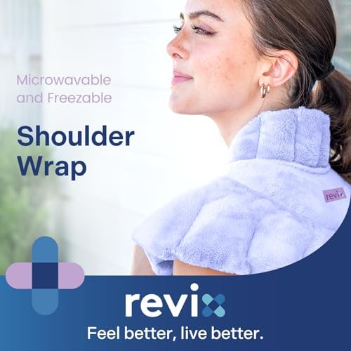 REVIX Microwave Heating Pad for Neck and Shoulder, Weighted Herbal Wrap