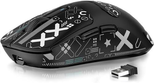ATTACK SHARK X3 49g Ultra-Lightweight Wireless Gaming Mouse, Black&Tape