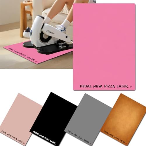 Elliptical Mat for Under Desk Elliptical Machine - Non-Slip Floor Mat for Ellipse Leg Exerciser, Legxercise Pro & Pedal Exerciser - Workout Mat for Home & Office Stability & Floor Protection Pink