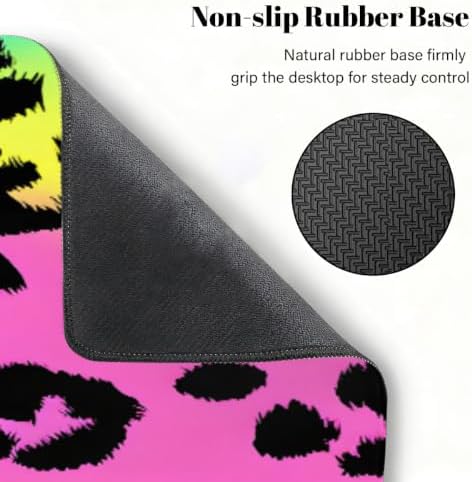 Leopard Large Mouse Pad Non-Slip Rubber Long Gaming Desk Mat