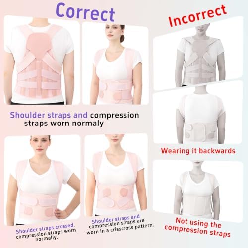 Back Brace Posture Corrector for Women and Men Comfortable Upper Support