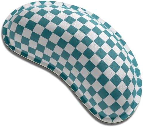 Dapesuom Mouse Wrist Rest, Cute Ergonomic Memory Foam Mouse Wrist for Computer Desk Mats Support, Hand Rest Pad Cushion for Gaming, Office, Laptop, Men, Women, Pain Relief & Easy Typing, Teal