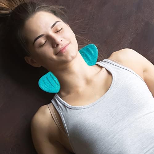 Cervical Neck Traction Device, Neck and Shoulder Relaxer, Cervical Traction Device, Neck Relaxer with Massage Nodes, Headache Relief