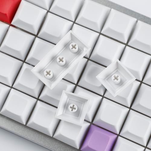 YMDK XDA DSA Blank Colorful PBT Keycaps Suitable for Ortholinear Layout MX Keyboard XD75 ID75 Split 36 Corne Split 46 Planck Preonic Niu40 (DSA 107)