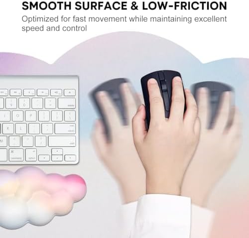 JIKIOU Ergonomic Keyboard Wrist Rest &Large Mouse Pad&Mouse Wrist & Cup Pad