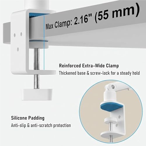 iPad Holder For Desk, Adjustable Tablet Arm iPad Desk Mount with C-Clamp