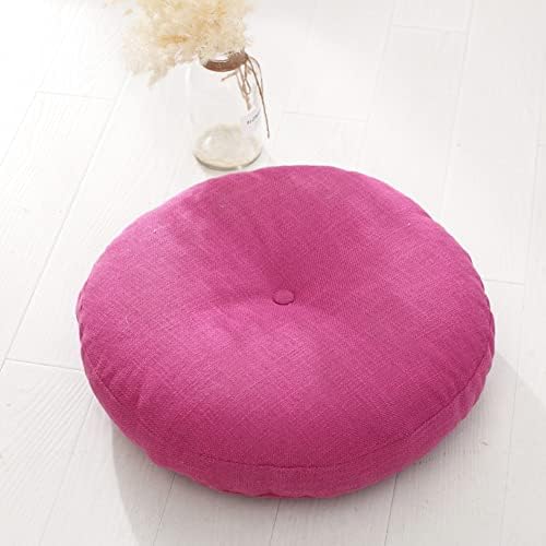 Removable Tatami Futon Floor Cushion Seating Cushion Floor Pillow,Round Living Room Office Chair Pads Mat Yoga Cushion Meditation Floor Pillow J 50cm(20inch)