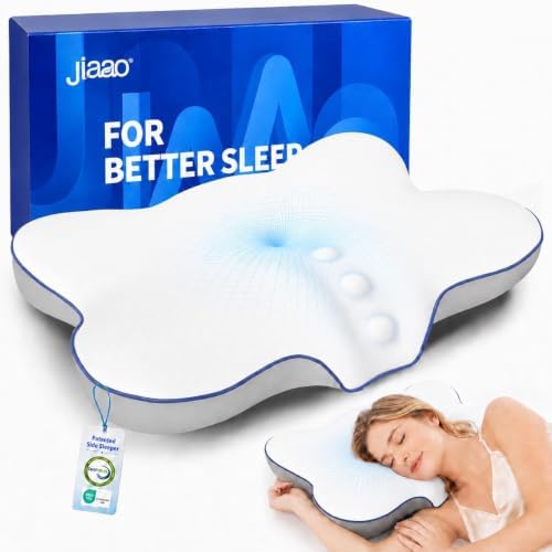 Ultra Cooling Cervical Pillow for Neck Pain Relief, Patented Side Sleepers