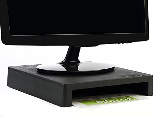 Vu Ryte Stackable 2 Inch Computer Monitor Riser Stand, VuRyser 2, Black, VUR 4855 (24-Pack)