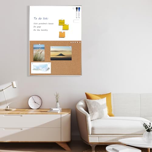 ARCOBIS Cork Board White Board Combo