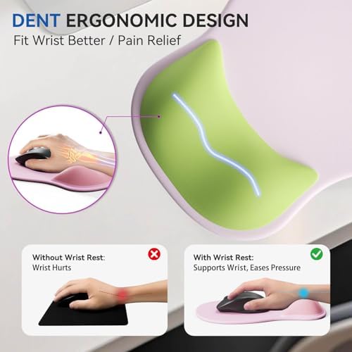 Ergonomic Mouse Pad with Wrist Rest Cute Mousepad Wrist Support