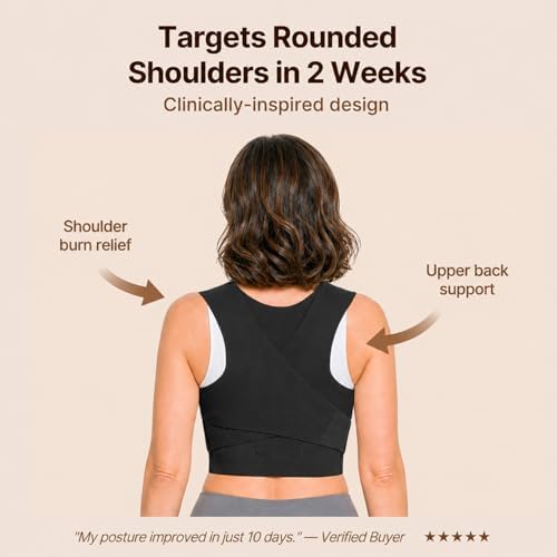 Fit Geno Invisilite Posture Corrector for Women Adjustable Upper Back Brace