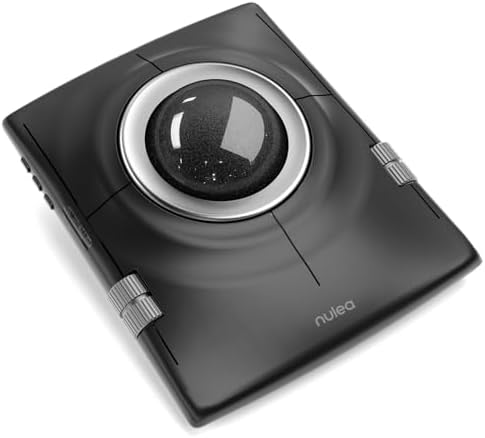 Nulea Wireless Trackball Mouse Ergonomic 55mm Large Ball Ambidextrous