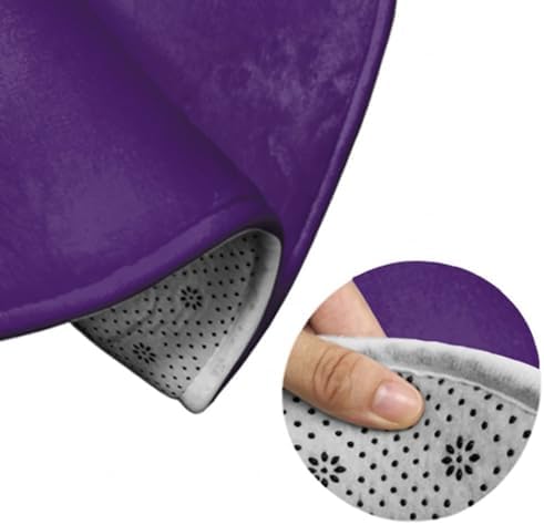 Highly Premium Quality Floor Mat, Office Chair Decor Mat, Room Sofa Yoga Soft Round Carpet Purple, 60inch