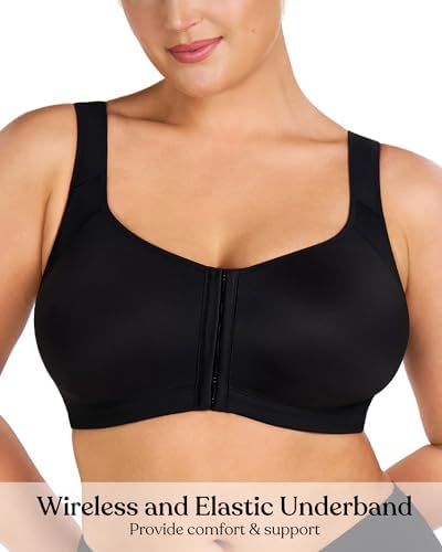HSIA Posture Bras for Women Front Closure No Underwire Back Support Bra