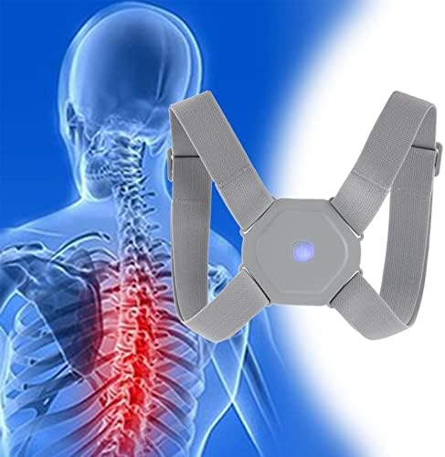 Generic Smart Posture Corrector for Women Men Kids, Electronic Posture Reminder with Sensor Vibration, Adjustable Upper Back Brace Straightener for Hunching - 200mAh Battery