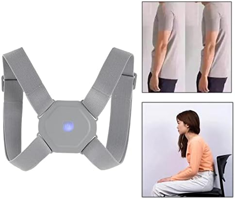Generic Smart Posture Corrector for Women Men Kids, Electronic Posture Reminder with Sensor Vibration, Adjustable Upper Back Brace Straightener for Hunching - 200mAh Battery