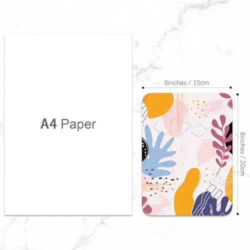 Small Mouse Pad, Mini Mouse Pad 6 x 8 Inch, Thick Rubber Waterproof Mouse Mat, Cute Mousepad for Women Men Wireless Mouse Laptops Home Office, Art Seamless Patterns