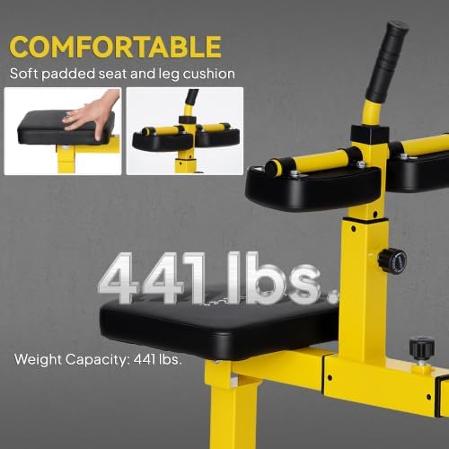 Soozier Seated Calf Raise Machine for Home Gym Waist Arm Training