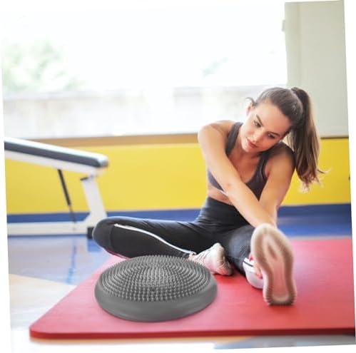 GANAZONO Balance Disc Grip Bulk Pump Posture Relief Bucket Seat Pad Pulleys Inflatable Belt Wobble Cushion