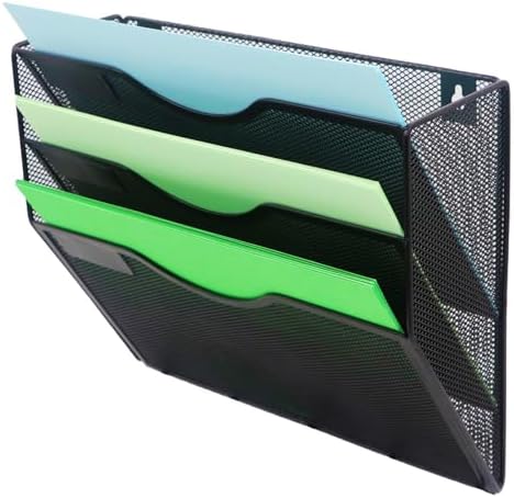 Kuntine.B Wall File Organizer Office Hanging Magazine Holder Wall File Organizer for Office Home