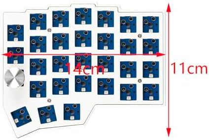 YMDK BORNE Knob Corne4×6 Layout 58 Keys Ergonomic Wired Hot-swap Split MX Mechanical Keyboard South RGB QMK Vial Programmable