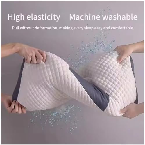 Ergonomic Pillow Contour Orthopedic Traction Pillow for Shoulder Neck Pain Relief,Cervical Neck Support Pillows for Sleeping Lifting Side Sleeper Pillows Deep Rest