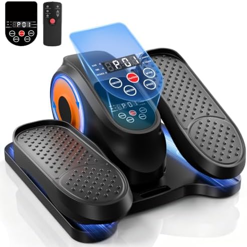POWERFUEL Under Desk Elliptical Machine, Low Impact Seated Pedal Exerciser