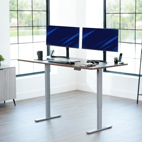 VIVO Rustic Vintage Brown 71 x 36 in Standing Desk, DESK-KIT-1G7N-36