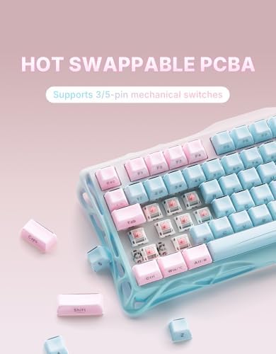 GravaStar Mercury K1 Lite 75% Wireless Mechanical Gaming Keyboard RGB