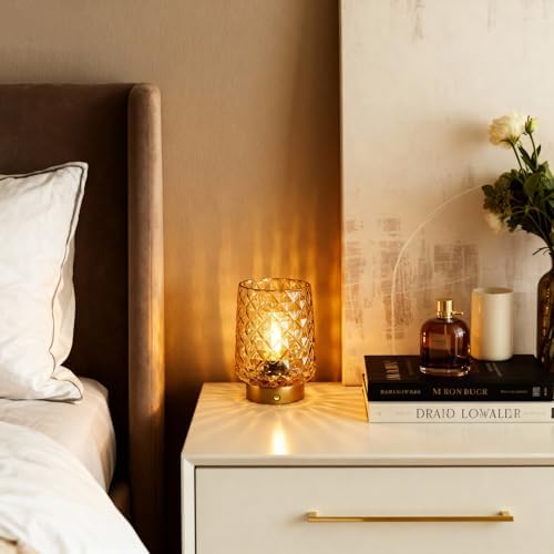 MJ PREMIER Rechargeable Table Lamp Smalll Cordless Lamp Dimmable Brightness