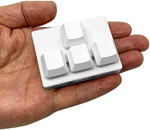 USB Mini 4-Key Keypad Mechanical Gaming Keyboard RGB Macro Pad
