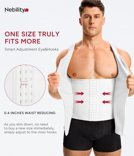 Nebility Compression Shirt Men Fajas Hombres Shapewear Tank Top Body Shaper