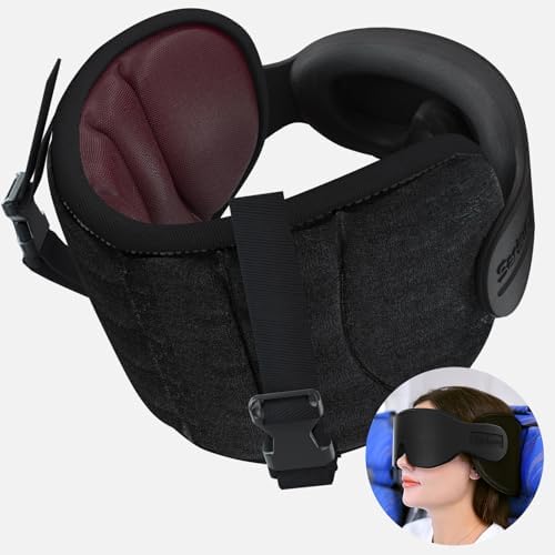 SARISUN Travel Pillows for Airplanes, Stable Head Support, Travel Essential