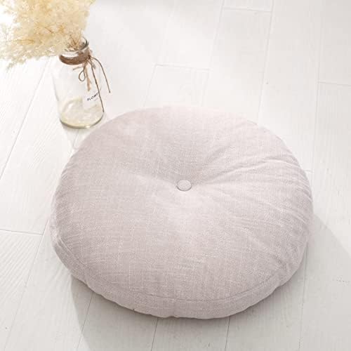 Removable Tatami Futon Floor Cushion Seating Cushion Floor Pillow,Round Living Room Office Chair Pads Mat Yoga Cushion Meditation Floor Pillow K 45cm(18inch)